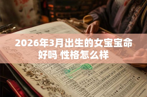 2026年3月出生的女宝宝命好吗 性格怎么样