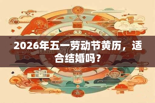 2026年五一劳动节黄历，适合结婚吗？