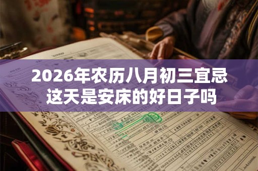 2026年农历八月初三宜忌 这天是安床的好日子吗 2026年农历八月初三宜忌 这天是安床的好日子吗