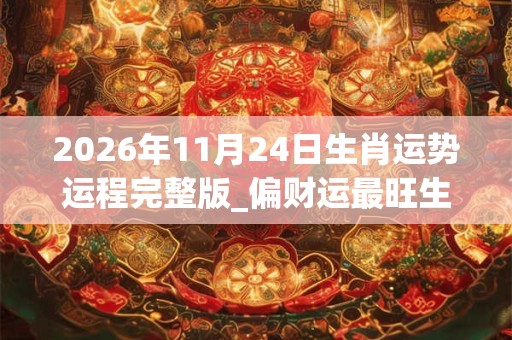 2026年11月24日生肖运势运程完整版_偏财运最旺生肖 2026年11月24日生肖运势运程完整版_偏财运最旺生肖