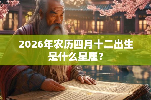 2026年农历四月十二出生是什么星座? 2026年农历四月十二出生是什么星座?
