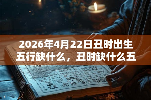 2026年4月22日丑时出生五行缺什么，丑时缺什么五行