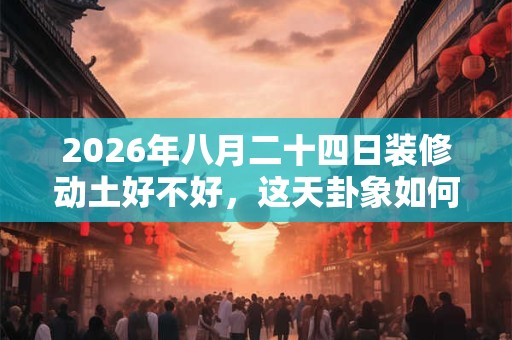 2026年八月二十四日装修动土好不好,这天卦象如何? 2026年八月二十四日装修动土好不好,这天卦象如何?