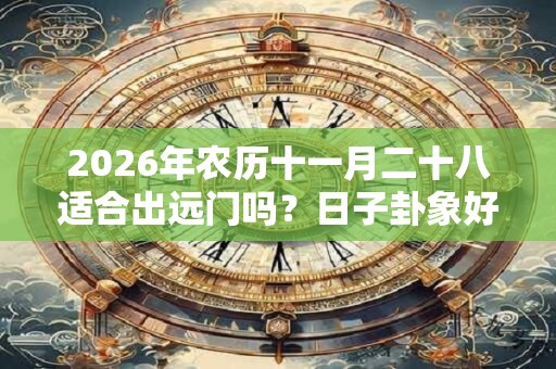 2026年农历十一月二十八适合出远门吗？日子卦象好不好？
