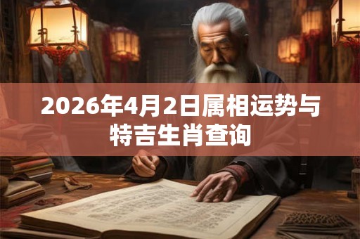 2026年4月2日属相运势与特吉生肖查询 2026年4月2日属相运势与特吉生肖查询