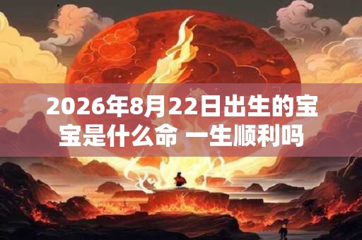 2026年8月22日出生的宝宝是什么命 一生顺利吗