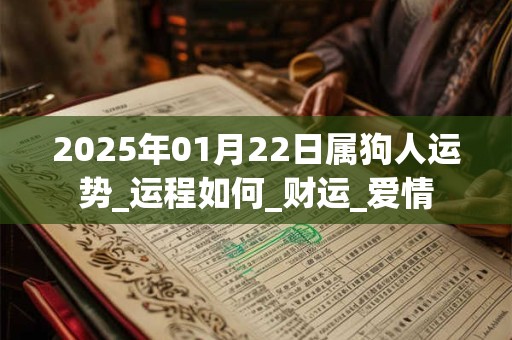 2025年01月22日属狗人运势_运程如何_财运_爱情 2025年01月22日属狗人运势_运程如何_财运_爱情