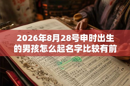 2026年8月28号申时出生的男孩怎么起名字比较有前途