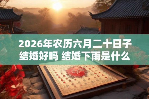 2026年农历六月二十日子结婚好吗 结婚下雨是什么预兆
