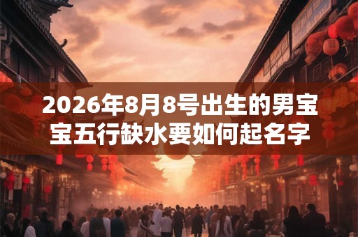 2026年8月8号出生的男宝宝五行缺水要如何起名字