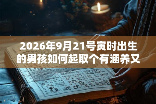 2026年9月21号寅时出生的男孩如何起取个有涵养又大气的名字和五行属性