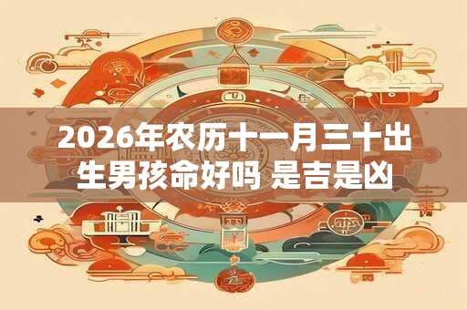 2026年农历十一月三十出生男孩命好吗 是吉是凶
