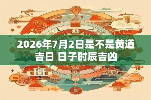 2026年7月2日是不是黄道吉日 日子时辰吉凶