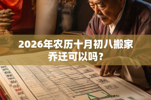2026年农历十月初八搬家乔迁可以吗? 2026年农历十月初八搬家乔迁可以吗?