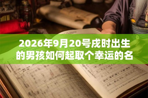 2026年9月20号戌时出生的男孩如何起取个幸运的名字，五行属什么