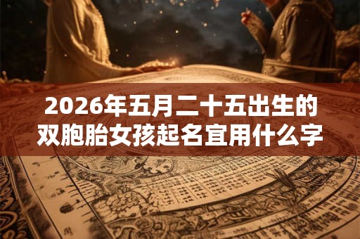 2026年五月二十五出生的双胞胎女孩起名宜用什么字,五行属什么 2026年五月二十五出生的双胞胎女孩起名宜用什么字,五行属什么