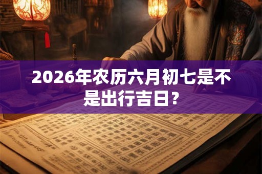 2026年农历六月初七是不是出行吉日？