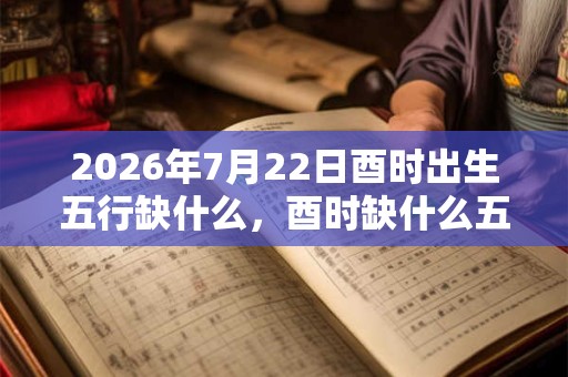 2026年7月22日酉时出生五行缺什么，酉时缺什么五行