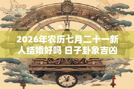 2026年农历七月二十一新人结婚好吗 日子卦象吉凶