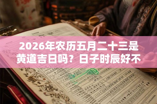2026年农历五月二十三是黄道吉日吗?日子时辰好不好? 2026年农历五月二十三是黄道吉日吗?日子时辰好不好?