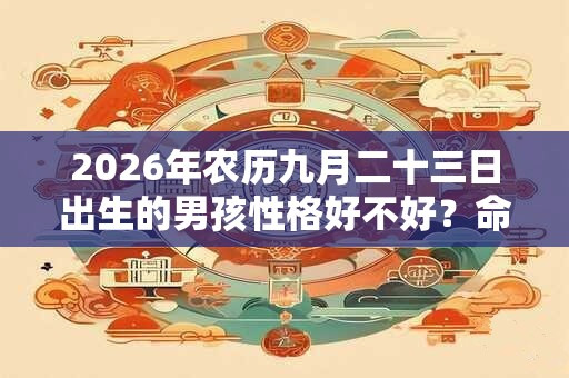 2026年农历九月二十三日出生的男孩性格好不好?命运好吗? 2026年农历九月二十三日出生的男孩性格好不好?命运好吗?
