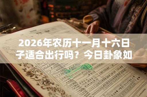 2026年农历十一月十六日子适合出行吗?今日卦象如何? 2026年农历十一月十六日子适合出行吗?今日卦象如何?