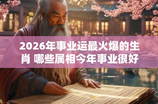 2026年事业运最火爆的生肖 哪些属相今年事业很好 2026年事业运最火爆的生肖 哪些属相今年事业很好