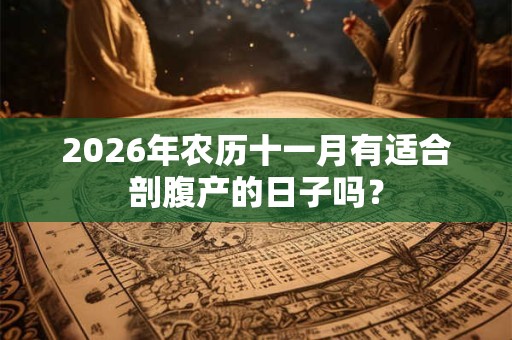 2026年农历十一月有适合剖腹产的日子吗？