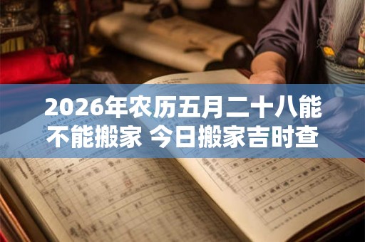 2026年农历五月二十八能不能搬家 今日搬家吉时查询 2026年农历五月二十八能不能搬家 今日搬家吉时查询