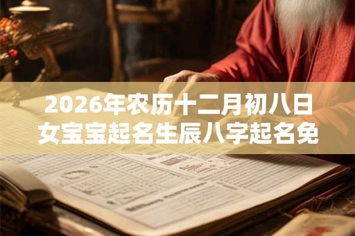 2026年农历十二月初八日女宝宝起名生辰八字起名免费 2026年农历十二月初八日女宝宝起名生辰八字起名免费