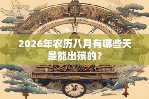 2026年农历八月有哪些天是能出殡的？