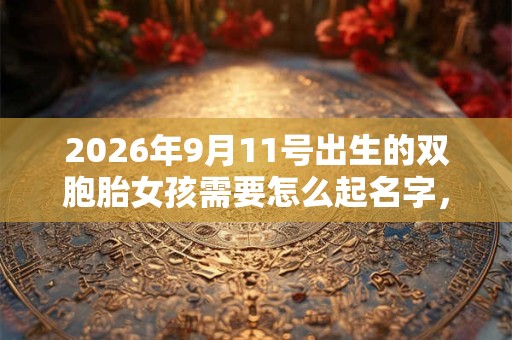 2026年9月11号出生的双胞胎女孩需要怎么起名字，五行属什么？