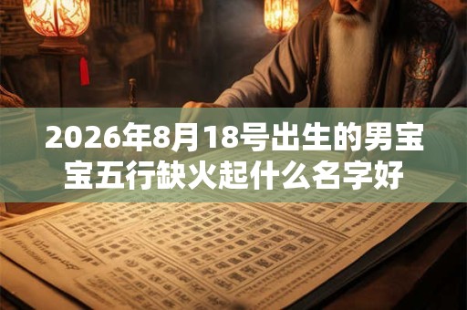 2026年8月18号出生的男宝宝五行缺火起什么名字好 2026年8月18号出生的男宝宝五行缺火起什么名字好