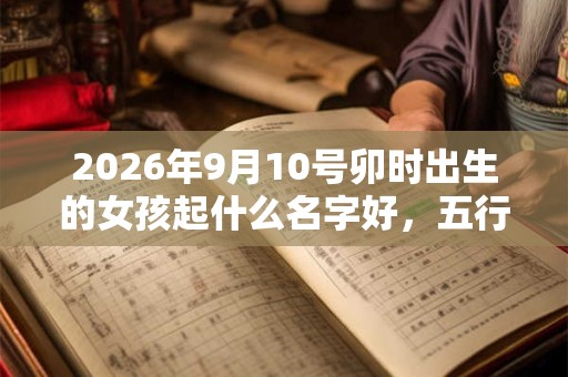 2026年9月10号卯时出生的女孩起什么名字好，五行属什么