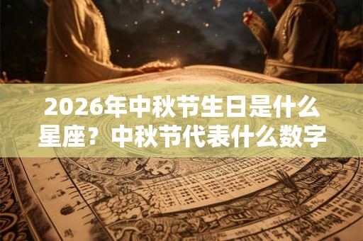 2026年中秋节生日是什么星座？中秋节代表什么数字？
