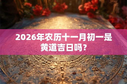 2026年农历十一月初一是黄道吉日吗? 2026年农历十一月初一是黄道吉日吗?