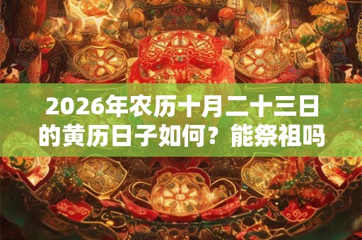 2026年农历十月二十三日的黄历日子如何?能祭祖吗? 2026年农历十月二十三日的黄历日子如何?能祭祖吗?