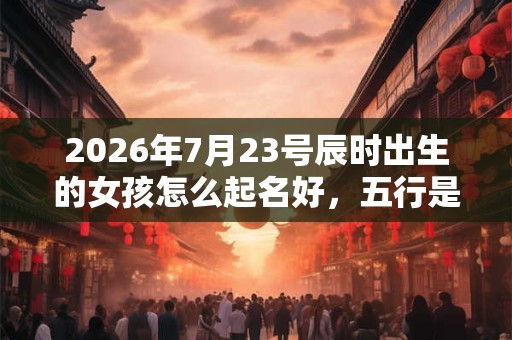 2026年7月23号辰时出生的女孩怎么起名好，五行是什么？
