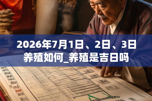 2026年7月1日、2日、3日养殖如何_养殖是吉日吗 2026年7月1日、2日、3日养殖如何_养殖是吉日吗