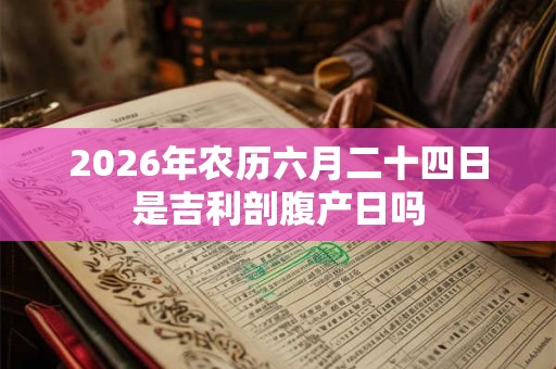 2026年农历六月二十四日是吉利剖腹产日吗