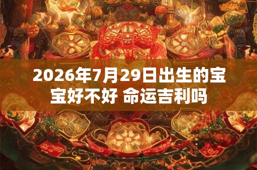 2026年7月29日出生的宝宝好不好 命运吉利吗 2026年7月29日出生的宝宝好不好 命运吉利吗