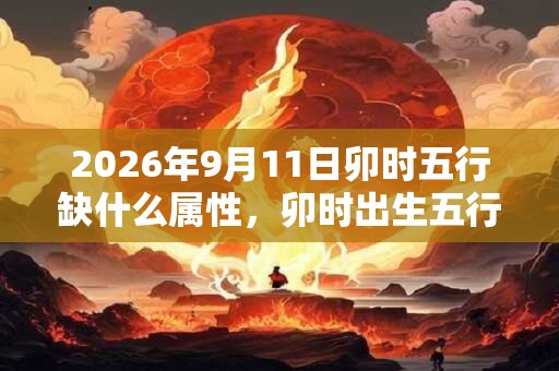 2026年9月11日卯时五行缺什么属性，卯时出生五行缺什么