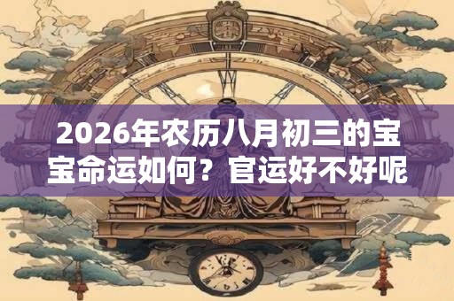 2026年农历八月初三的宝宝命运如何?官运好不好呢? 2026年农历八月初三的宝宝命运如何?官运好不好呢?