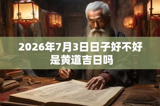 2026年7月3日日子好不好 是黄道吉日吗 2026年7月3日日子好不好 是黄道吉日吗