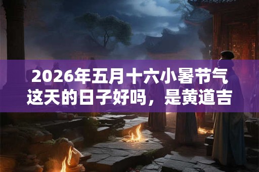 2026年五月十六小暑节气这天的日子好吗，是黄道吉日吗？