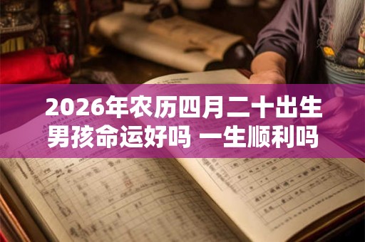 2026年农历四月二十出生男孩命运好吗 一生顺利吗