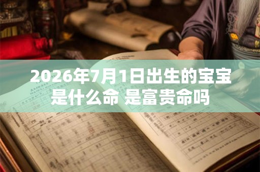 2026年7月1日出生的宝宝是什么命 是富贵命吗