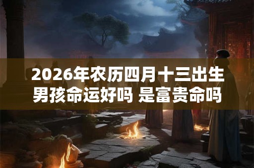 2026年农历四月十三出生男孩命运好吗 是富贵命吗 2026年农历四月十三出生男孩命运好吗 是富贵命吗