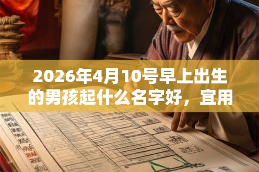 2026年4月10号早上出生的男孩起什么名字好，宜用哪些名字呢？