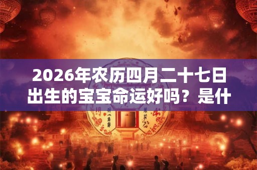 2026年农历四月二十七日出生的宝宝命运好吗？是什么星座？